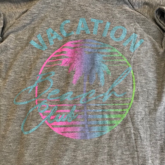 Chaser Vacation Beach Club hooded zip up top - Picture 5 of 9